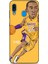 Samsung Galaxy A30 Kılıf Basketbolcular 10 Laker 24 Mor Sarı Full Hd Kılıf 1