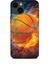 Apple iPhone 14 Kılıf Basketbolcular 30 Basketbol Topu Kenarları Şeffaf Kapak 1