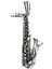 Gümüş 925 Ayar Saxphone Kolye Ucu 1