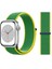 Apple Watch 38MM / 40MM/ 41 mm (Seriler /se ile Uyumlu) Cırtlı Bant Kordon Yeşil Sarı 1