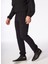 Lastikli Bel Normal Paça Siyah Erkek Chino Pantolon F4SM-PNT 0745 5