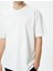 Oversize Tişört Bisiklet Yaka Kısa Kollu Pamuklu 4
