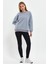 Duman Sweatshirt Oversize Sweatshirt Kadın Bisiklet Yaka Sweatshirt 2