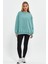 Mint Sweatshirt Oversize Sweatshirt Kadın Bisiklet Yaka Sweatshirt 2