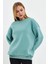 Mint Sweatshirt Oversize Sweatshirt Kadın Bisiklet Yaka Sweatshirt 4