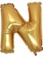 34 inç N Gold Renk Harf Folyo Balon 1