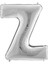 34 inç Z Gümüş Renk Harf Folyo Balon 1