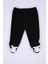 Babyhola Kadife Yelek Patikli Pantolon Unisex Bebek 2'li Set Siyah 4