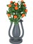 Dekoratif Mini Vazoda Yapay Mandalina Demeti 30 cm 1