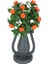 Dekoratif Mini Vazoda Yapay Mandalina Demeti 30 cm 2