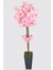 Ahşap Saksıda Yapay Bahar Dalı Ağacı Pembe 150 cm 1