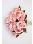 Yapay 11 Güllü Pastel Demet 50 cm Pembe 2