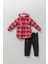 Babyhola Velsoft Astarlı Ceket Kot Pantolon Erkek Çocuk 2'li Takım 12590 4