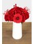Beyaz Lüks Vazoda Kadife Gül Gerbera Tanzimi 30 cm 1