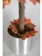 Metal Saksıda Bodur Yapay Ağaç Hazan Çınar 130 cm 3