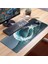 Sonic Touch Dalgaların Ihtişamı Ay Yıldızlı Kaymaz Gaming Oyuncu Masaüstü Dikişsiz Klavye Mouse Pad 32X70CM 3