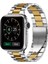 Apple Watch Paslanmaz Çelik Kordon (38mm / 40mm / 41mm /SE Uyumlu) Gümüş Altın 1