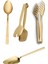4'lü Lüx Gold Servis Maşa Pasta Kaşık Set 1