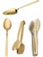 4'lü Lüx Gold Servis Maşa Pasta Kaşık Set 2