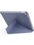 Apple iPad 8.nesil 10.2 Inç 2020 Uyumlu Üçgen Katlanabilir Kalemlikli Standlı Akıllı Kılıf 4