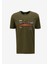 Bisiklet Yaka Baskılı Haki Erkek T-Shirt J4SM-TST7255 1