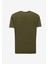 Bisiklet Yaka Baskılı Haki Erkek T-Shirt J4SM-TST7255 2