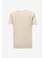 Bisiklet Yaka Baskılı Bej Erkek T-Shirt J4SM-TST7256 2