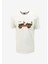 Bisiklet Yaka Baskılı Kırık Beyaz Erkek T-Shirt J4SM-TST7255 1