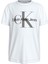 Baskılı Beyaz Kız Çocuk T-Shirt Ck Monogram Ss T-Shırt 1