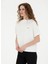 Bisiklet Yaka Ekru Kadın T-Shirt PATRİC 2