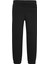 Lastikli Paça Siyah Erkek Eşofman Altı Pıxel Logo Relaxed Jogger 3