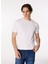 Bisiklet Yaka Beyaz Erkek T-Shirt 4C4800000012 2