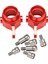 2 Adet Yükseltilmiş Metal Parçalar Arka Direksiyon Kupası P929 P939 K969 K979 K989 K999 1/28 Rc Araba, Kırmızı (Yurt Dışından) 1
