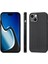 Iphone 15 Plus Telefon Kasası Karbon Fiber Deri+Pc Kapağı Yüksek Alüminyum Silicon Cam Film Black Telefon Kılıfı (Yurt Dışından) 4