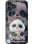 Iphone 15 Pro Milk Tea Panda Desen Temizlikli Cam+Tpu Kapağı Lensli Film Black Için Cep Telefonu Ları Telefon Kılıfı (Yurt Dışından) 1