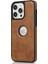 Iphone 15 Pro Max Case Pu Pu Derili Kaplamalı Tpu Doğru Renk Logo Cep Telefonu Kahverengi Görüntüleyin Telefon Kılıfı (Yurt Dışından) 1