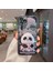 Iphone 15 Pro Milk Tea Panda Desen Temizlikli Cam+Tpu Kapağı Lensli Film Black Için Cep Telefonu Ları Telefon Kılıfı (Yurt Dışından) 5