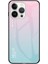 Iphone 15 Pro Temperli Cam Arka Pc+Tpu Gradyan Renk Tasarımı Telefon Vaka Sınıf Pembe Mavi Telefon Kılıfı (Yurt Dışından) 1