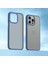 Iphone 15 Pro Matte Case Anti Cratch Pc+Tpu Telefon Tövbe Anlaşmalı Mavi Telefon Kılıfı (Yurt Dışından) 4