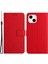 Iphone 15 Plus Için Plus Pu Pu Deri Stand Anti Çizik Telefon Kırmızısı Telefon Kılıfı (Yurt Dışından) 1