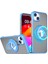 Iphone 15 Plus Artı Manyetik Kasa Yüzüğü Kickstand Tpu+Akrilik Çerçevesiz Gökyüzü Mavi Telefon Kılıfı (Yurt Dışından) 1