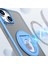 Iphone 15 Plus Artı Manyetik Kasa Yüzüğü Kickstand Tpu+Akrilik Çerçevesiz Gökyüzü Mavi Telefon Kılıfı (Yurt Dışından) 2