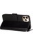 Iphone 15 Pro Case Pu Deri Manyetik Kapatma Telefon Black Telefon Kılıfı (Yurt Dışından) 5