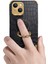 Iphone 15 Timsah Doku Yüzüğü Kickstand Telefon Kasası Elektrumanlı Deri+Tpu Cover Sarı Telefon Kılıfı (Yurt Dışından) 2