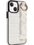 Iphone 13 Mini Yüzüğü Kickstand Pu Deri+Tpu Cep Telefon Ları Beyaz Telefon Kılıfı (Yurt Dışından) 1