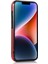 Iphone 13 Için 6.1 Inç Cep Telefonu Kasası Logo Tasarım Tpu+Pu Deri Şok Geçirmez Arka Kırmızısı Telefon Kılıfı (Yurt Dışından) 3