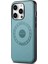Iphone 15 Pro Max Magnetic Pu Deri Kaplamalı Tpu+Pc Mavisi Telefon Kılıfı (Yurt Dışından) 1