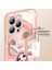 Iphone 15 Pro Cep Telefon Ları Için Sevimli Tavşan Deseni Yerleşik Lens Film Anti Çizelge Derin Pembe Telefon Kılıfı (Yurt Dışından) 3