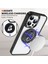 Iphone 15 Pro Max Pc+Tpu+Akrilik Yüzüğü Kickstand Black ile Uyumlu Şeffaf Telefon Kılıfı (Yurt Dışından) 4