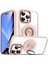 Iphone 15 Pro Max Pc+Tpu+Akrilik Yüzüğü Kickstand Şeffaf Pink ile Uyumlu Telefon Kılıfı (Yurt Dışından) 1